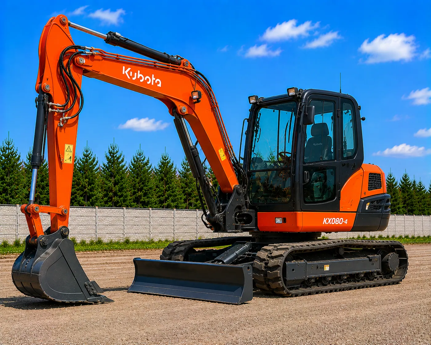 Мини-экскаватор Kubota KX080-4 в аренду